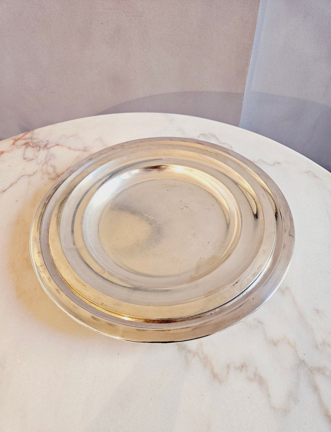 Pair of 1960s Krupp Milano Silver Hotel Serving Platters