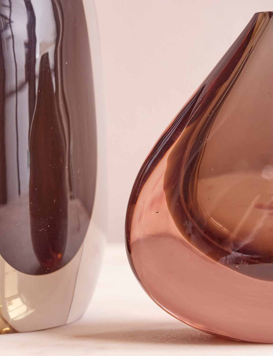 Black Sommerso Vase, Cenedese , 1960 Venice