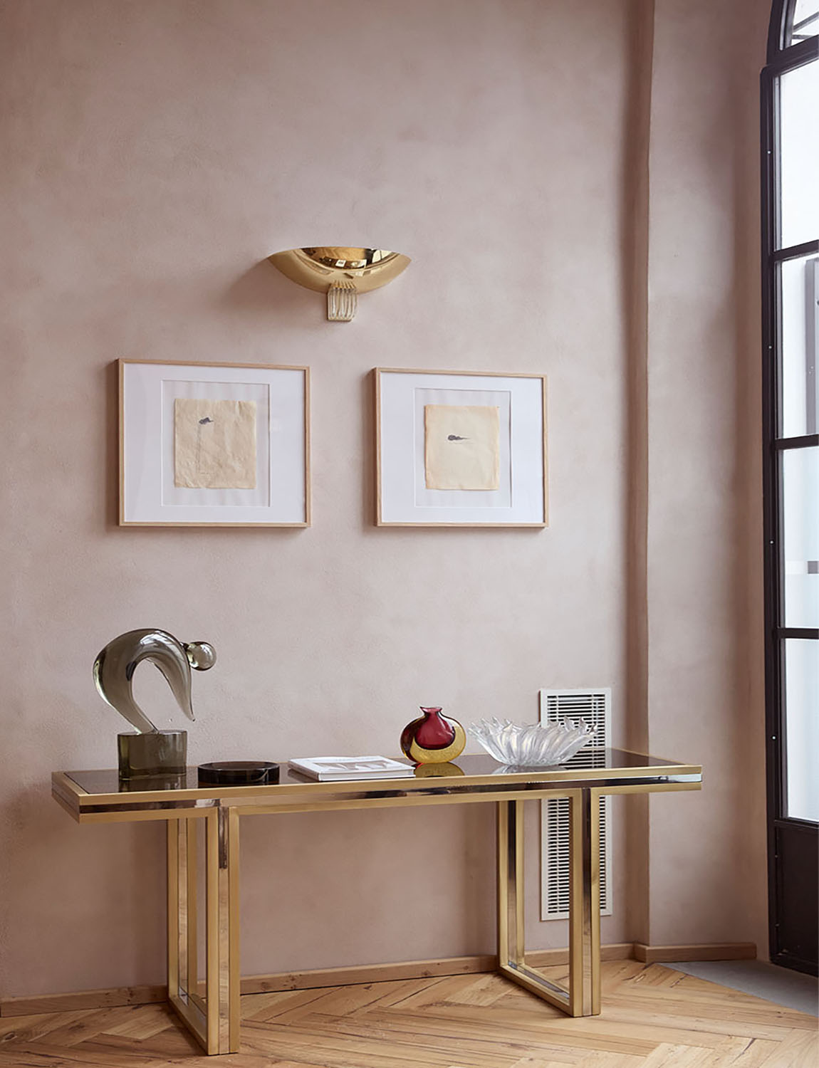 1970s Restored Romeo Rega Console Table