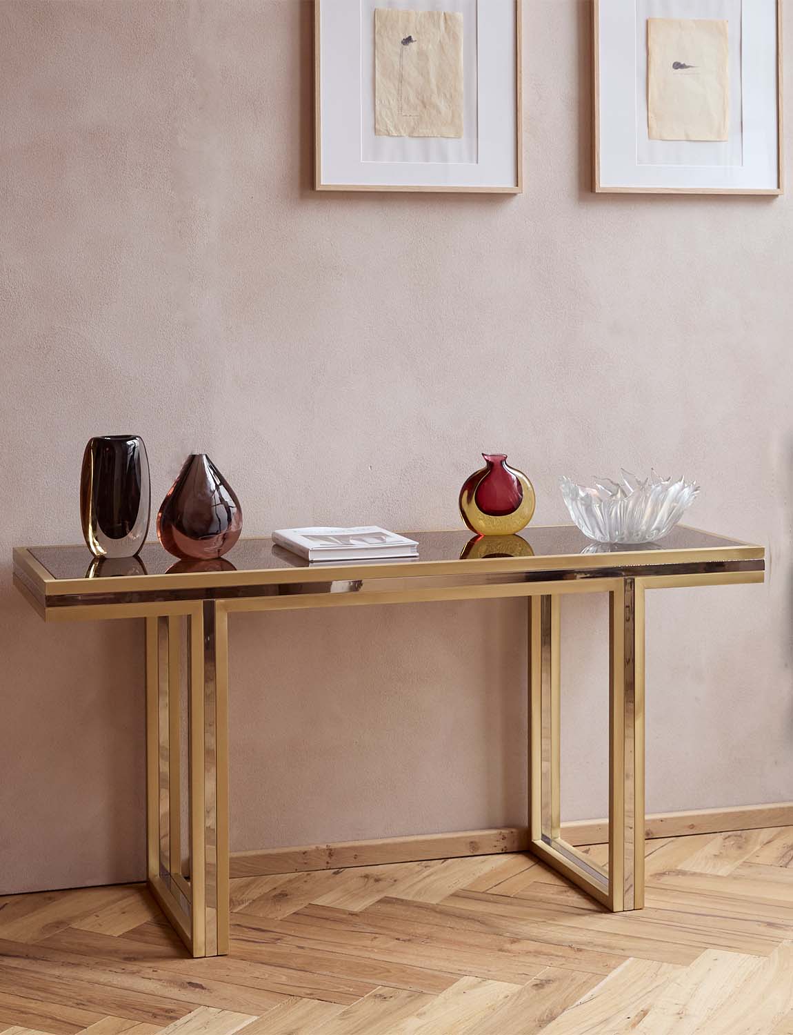 1970s Restored Romeo Rega Console Table