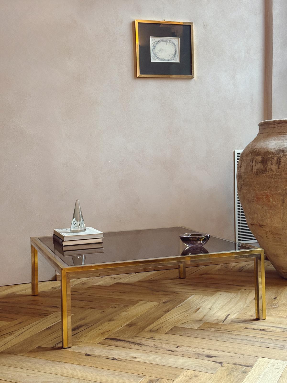 1970s Large Square Romeo Rega Coffee Table