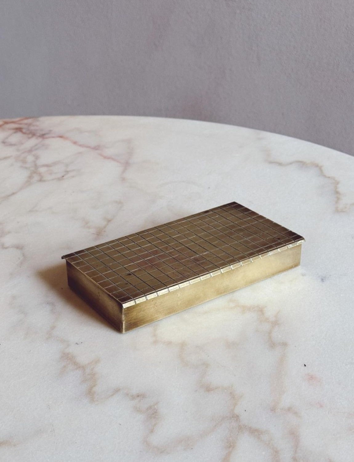 1960s Brass Desk Box