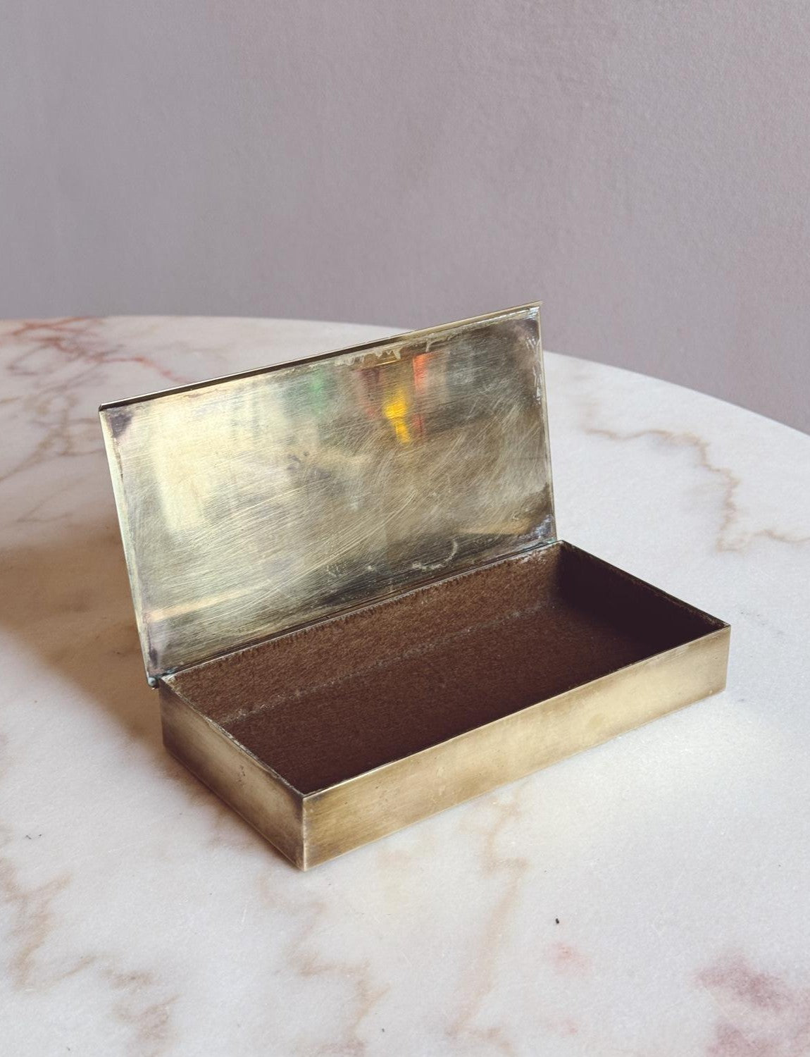 1960s Brass Desk Box