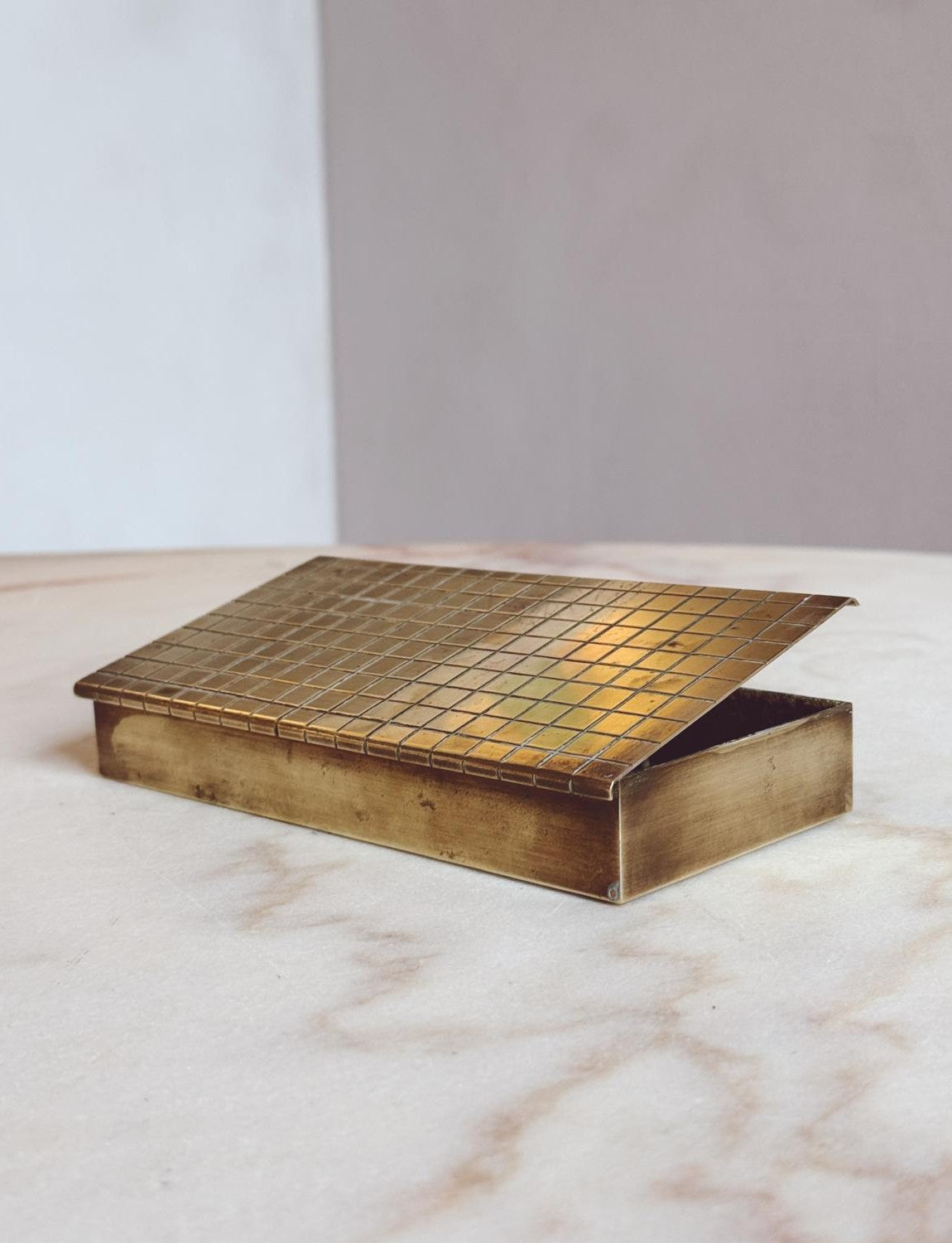 1960s Brass Desk Box