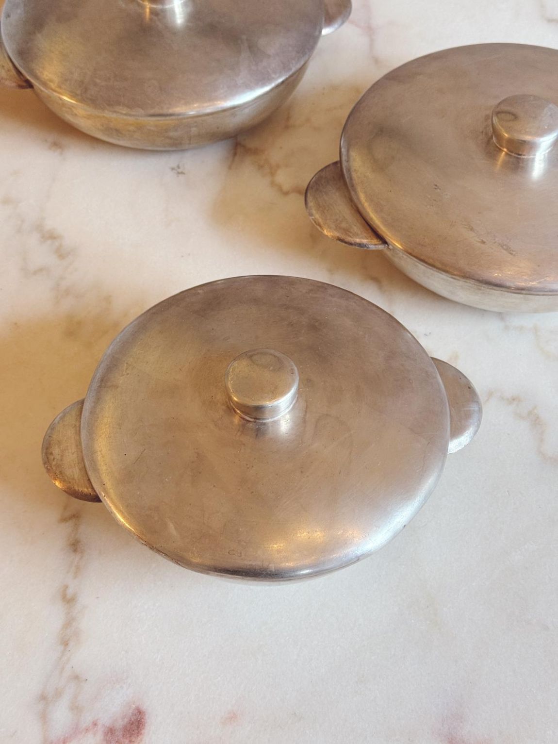 Set of 3 1950s Silver Tureens designed by Gio Ponti for Sambonet, Italy