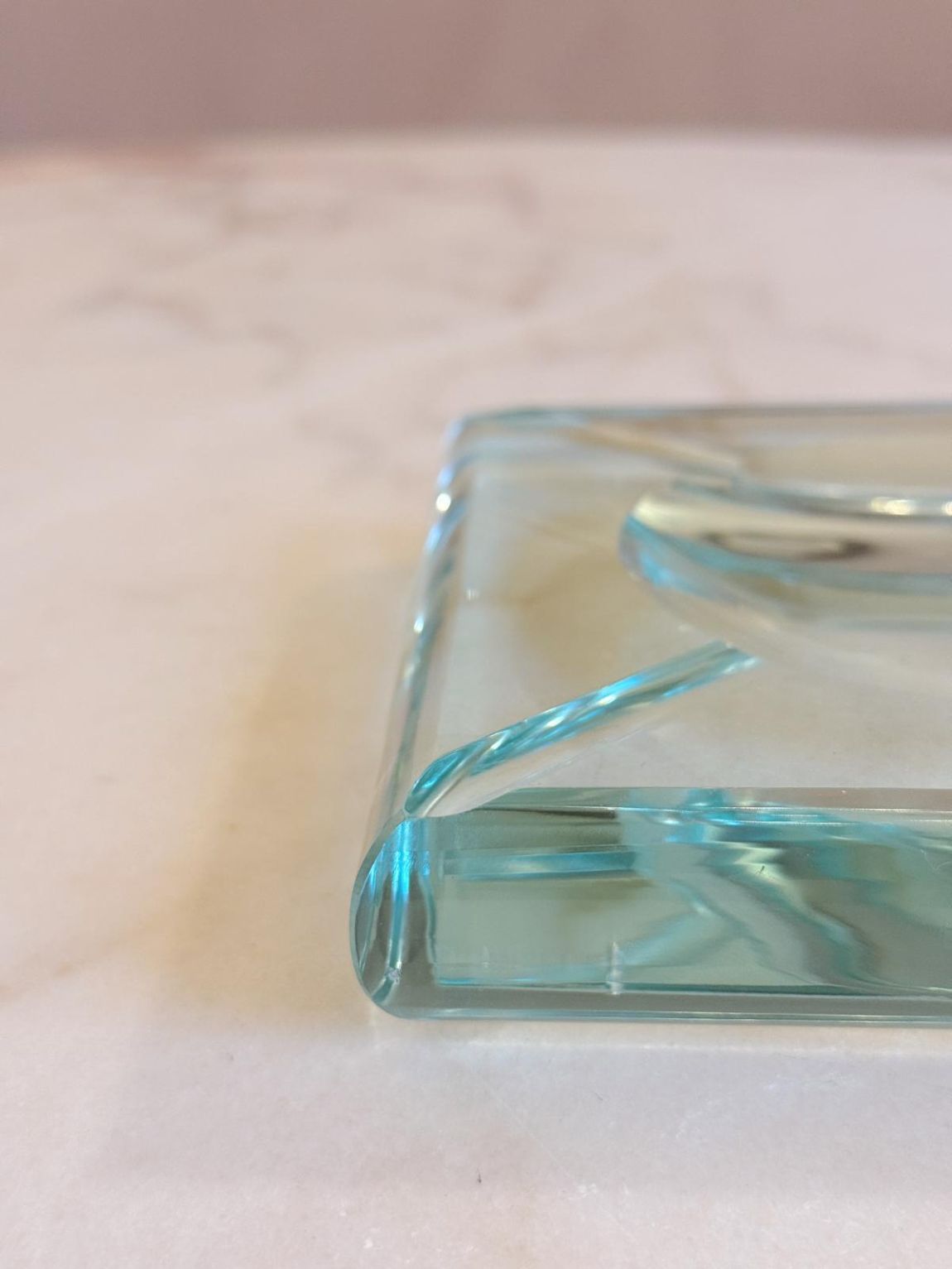 1970s Fontana Arte Style Square Bowl