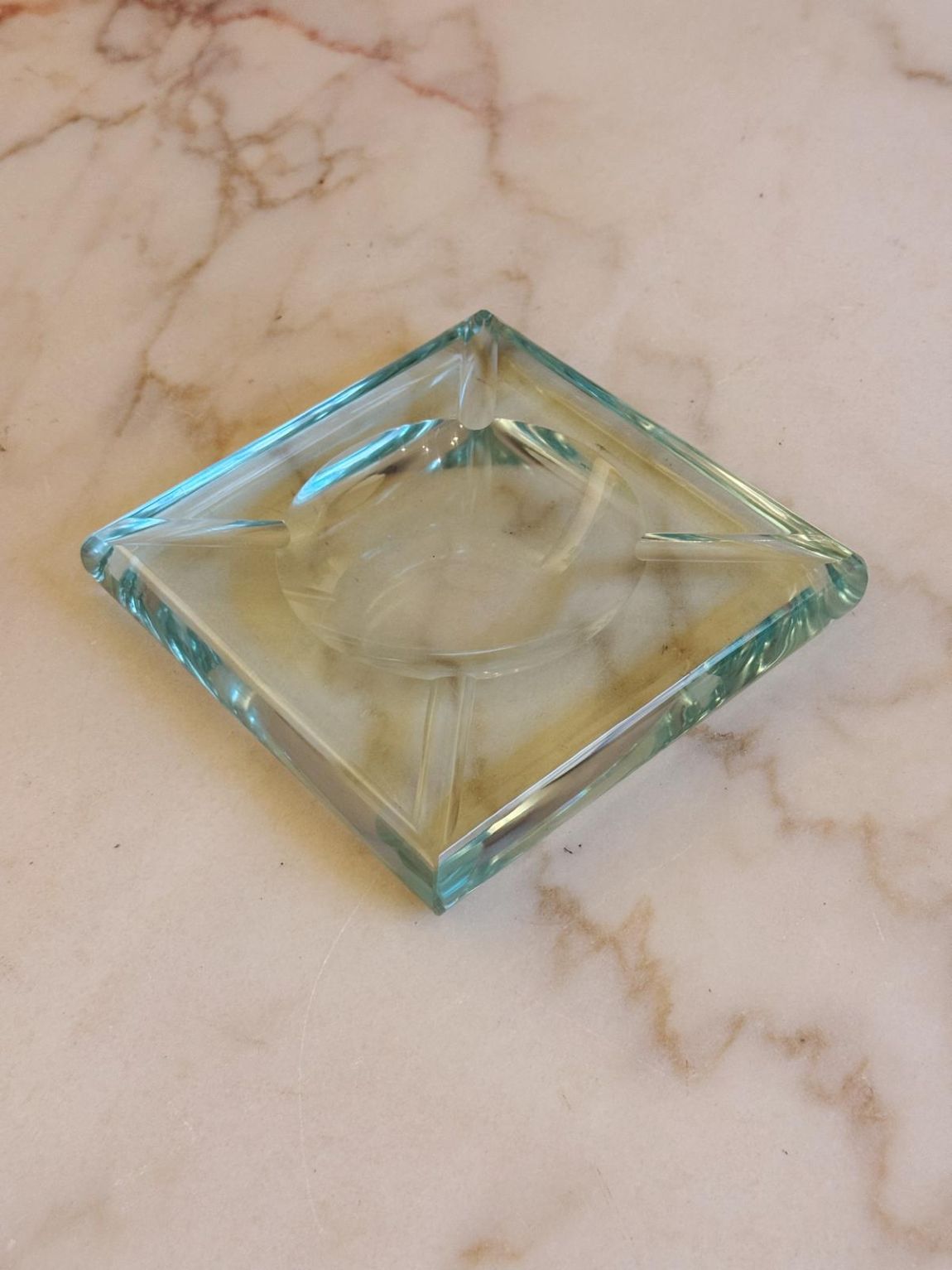 1970s Fontana Arte Style Square Bowl