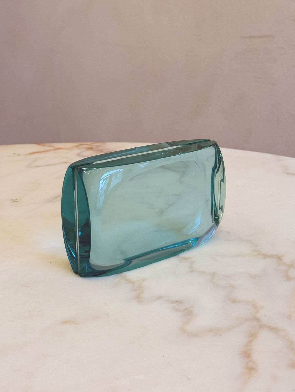 1960s Signed Fontana Arte Glass Picture Frame