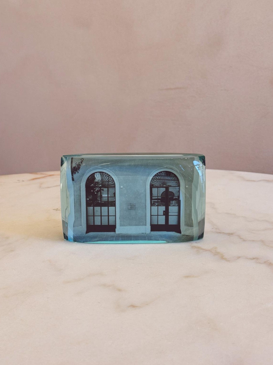 1960s Signed Fontana Arte Glass Picture Frame