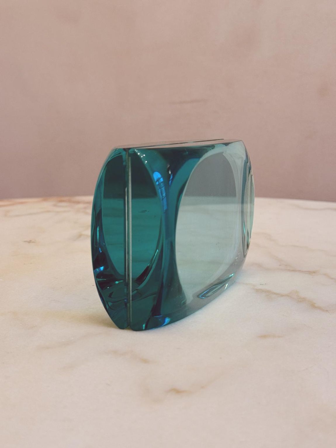 1960s Signed Fontana Arte Glass Picture Frame