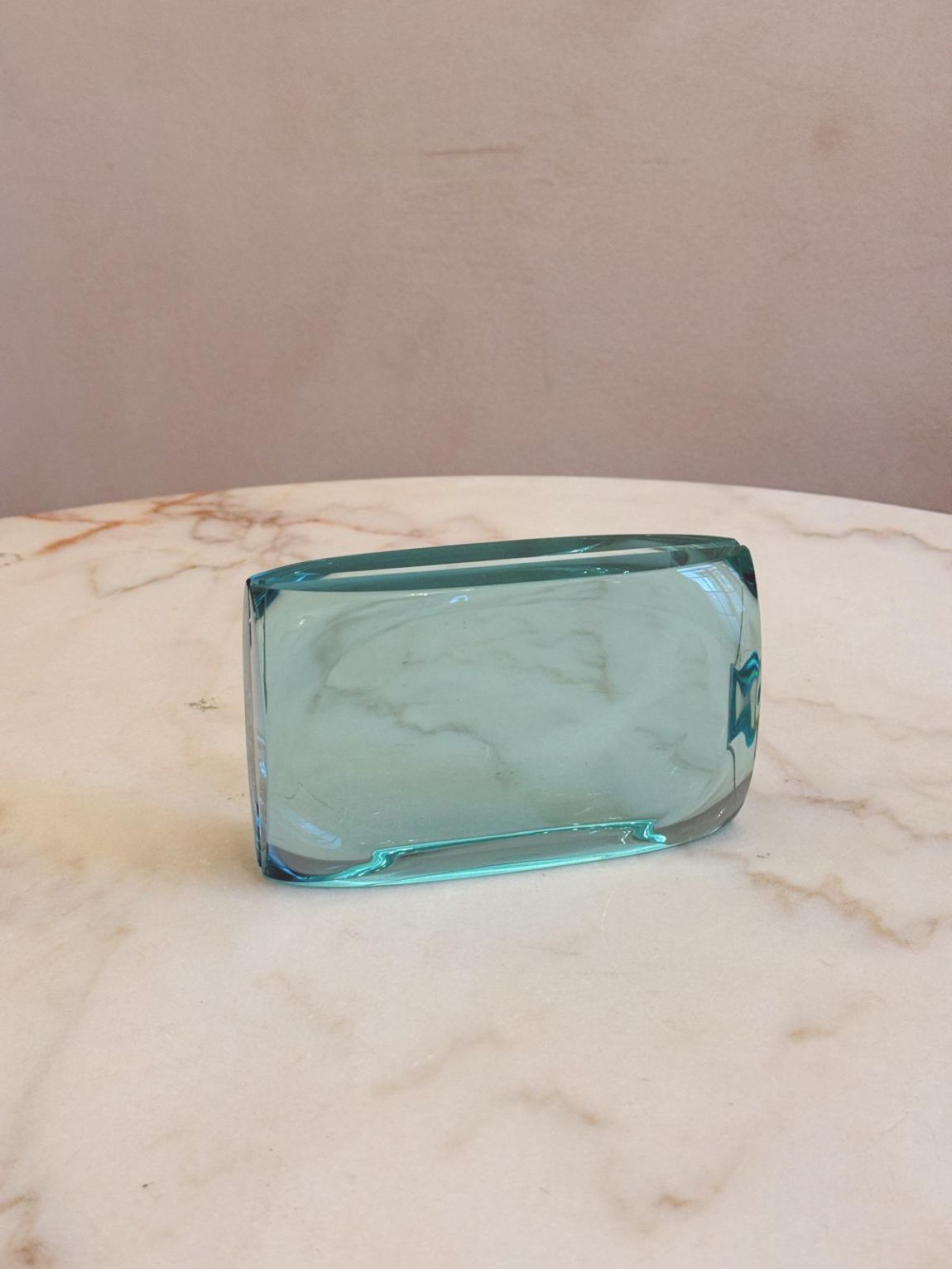 1960s Signed Fontana Arte Glass Picture Frame