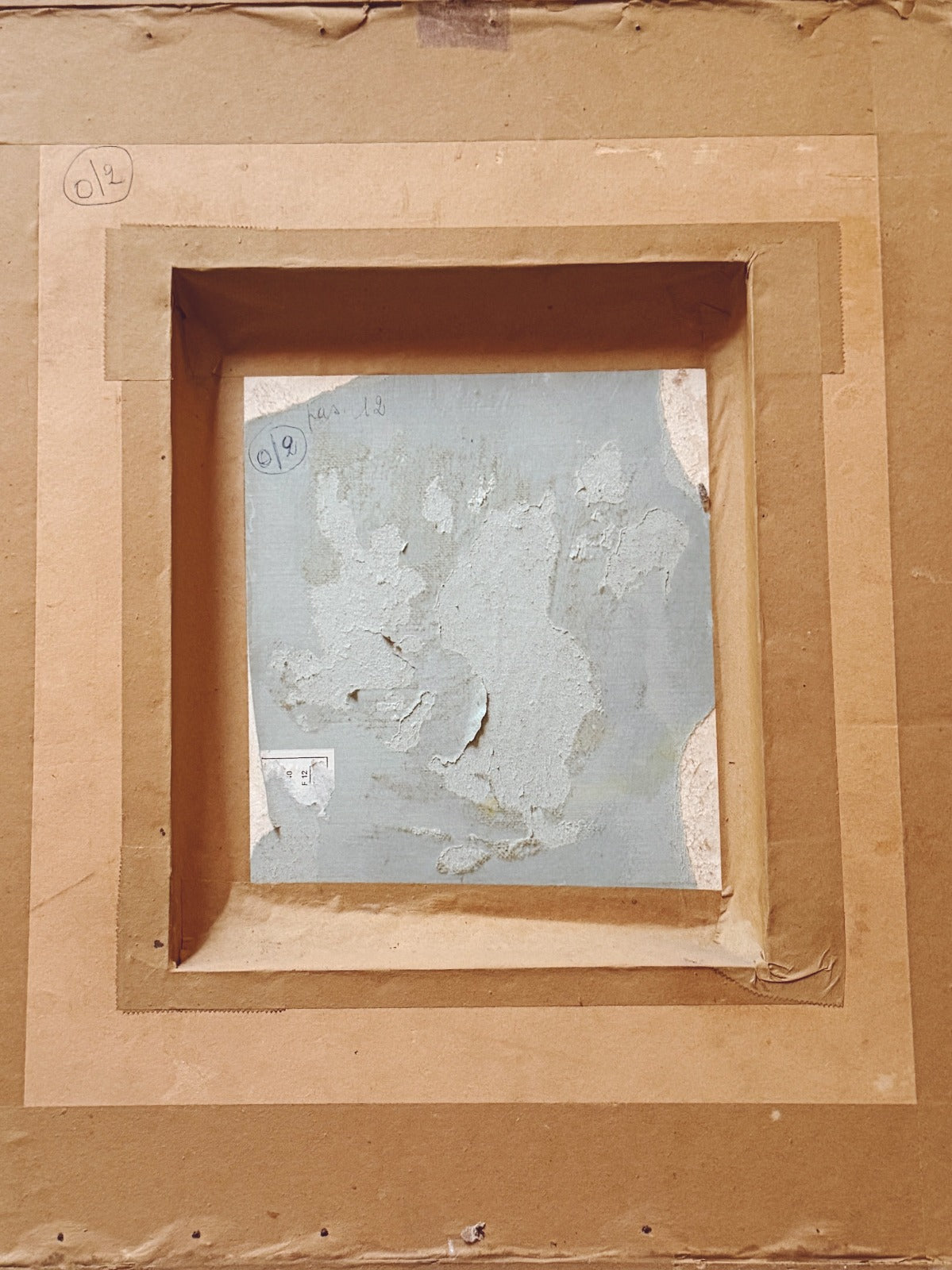 1970s Signed Line Abstract by L. Sgabarti