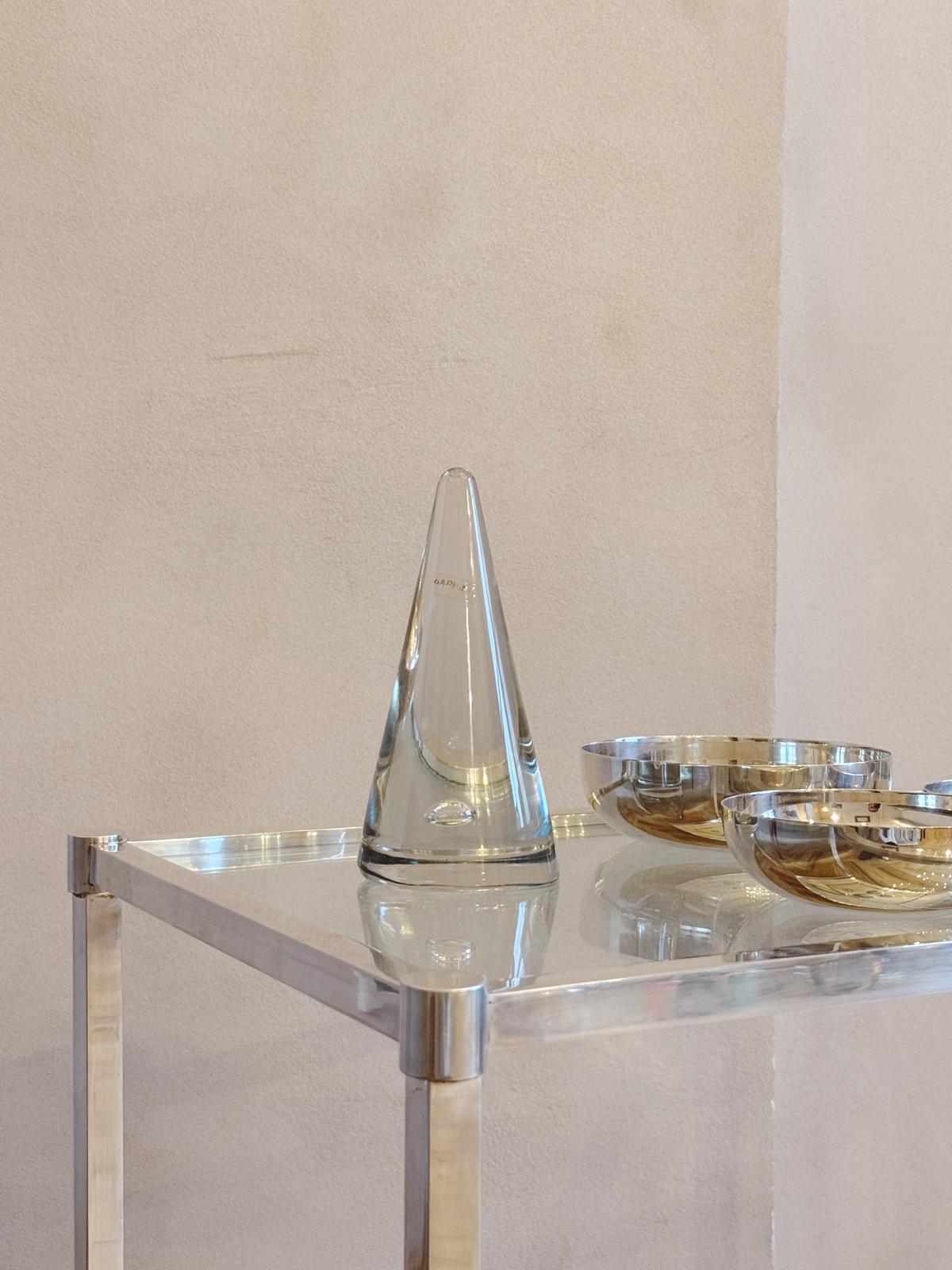 1960s Silver Lino Sabattini Italian Modernist Drinks Trolley with removeable tray
