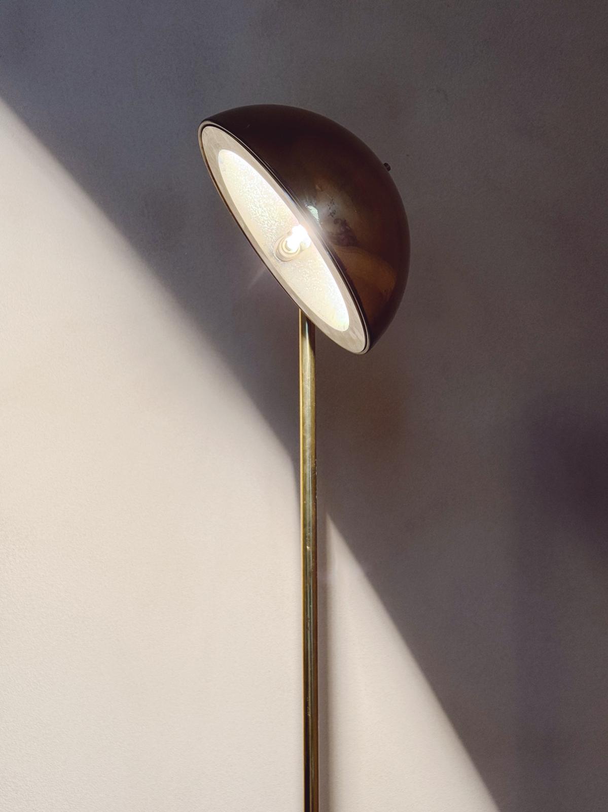 1970s Tronconi Milano 'Bikini' Brass Floor Lamp