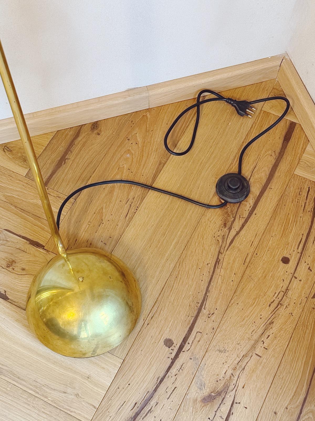 1970s Tronconi Milano 'Bikini' Brass Floor Lamp