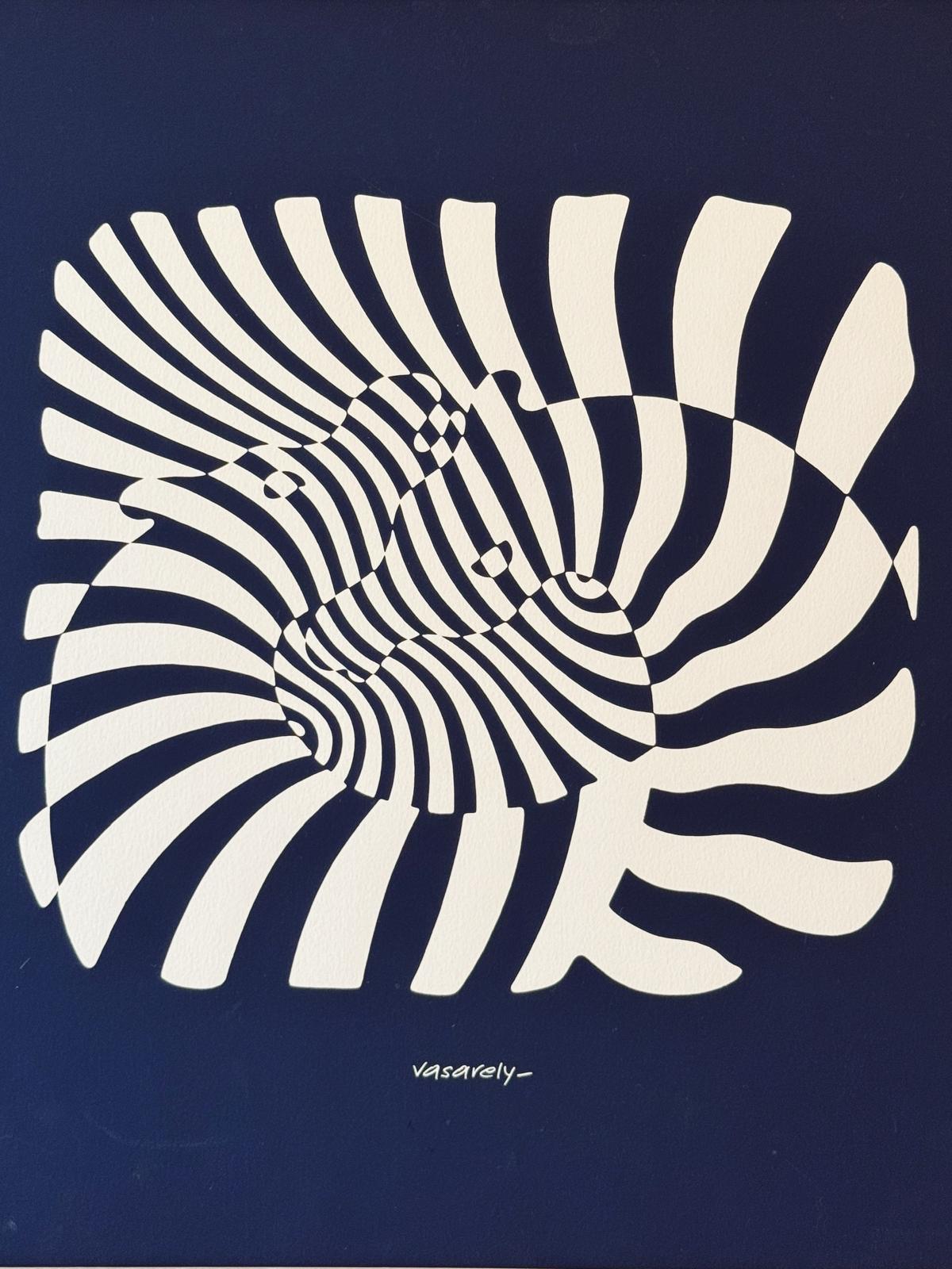 Zebra by Vicktor Vasarely, 1975