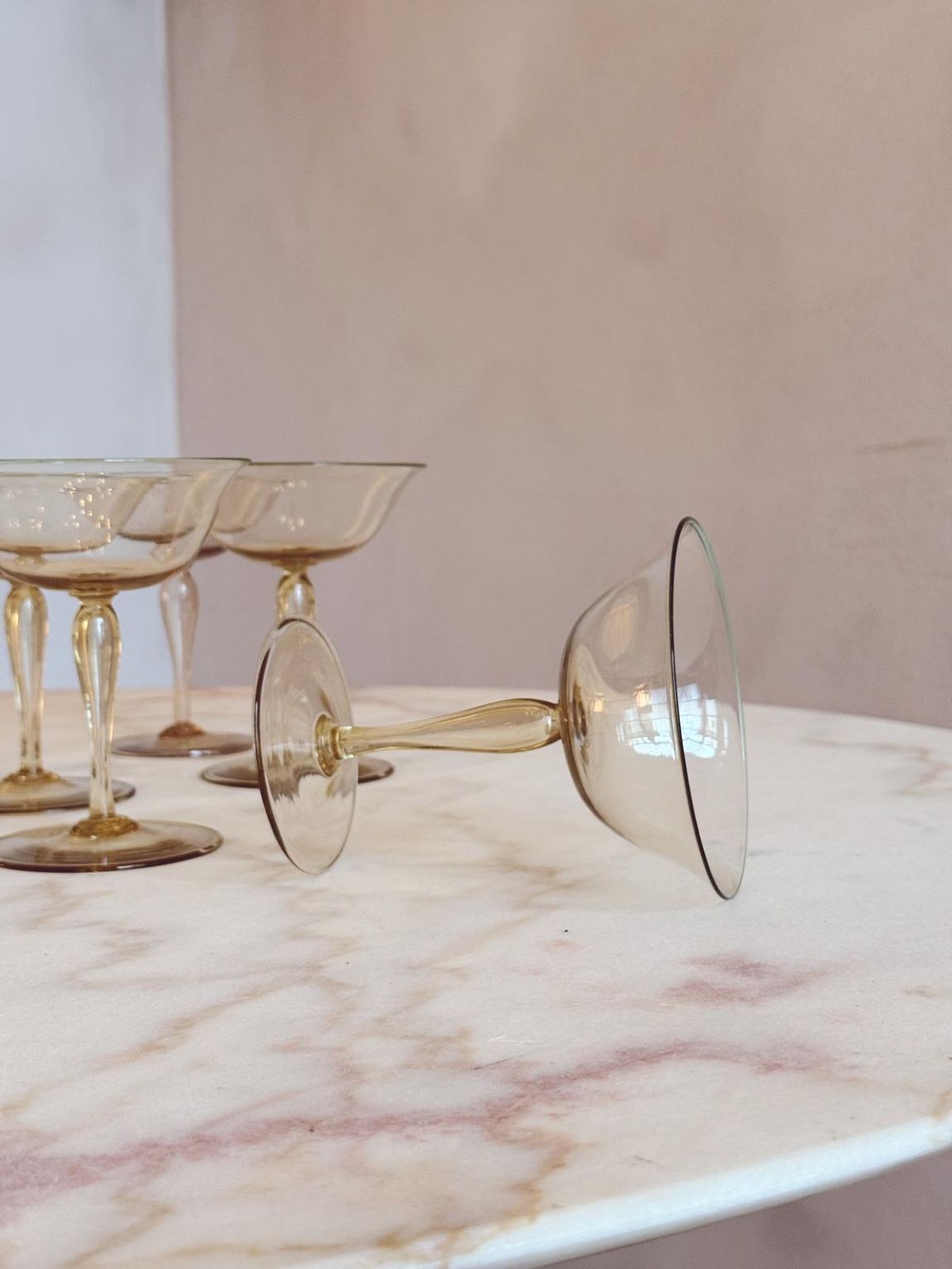 1940s Hand-Blown Murano Cocktail Glasses (Set of 12)