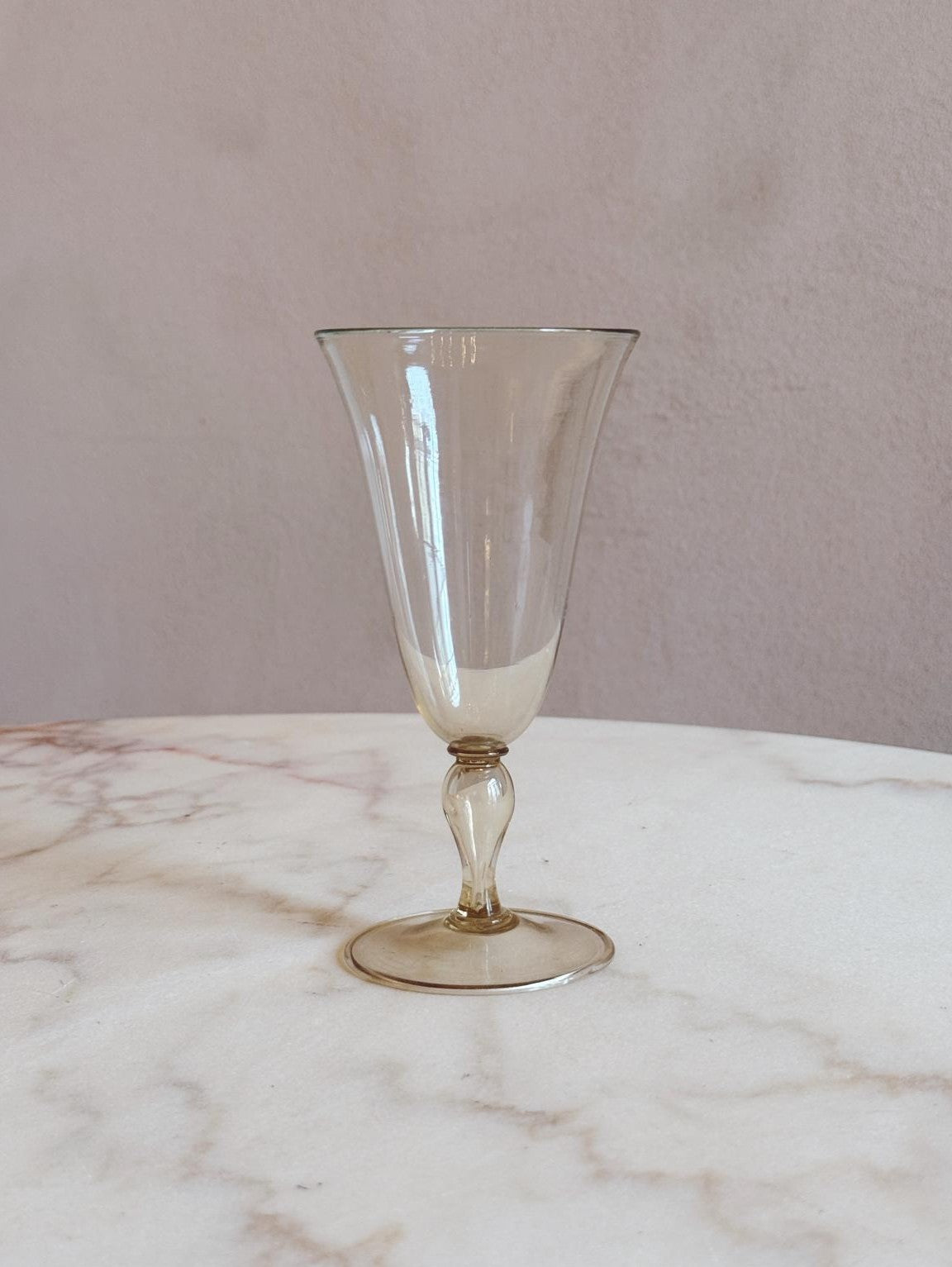 1940s Hand-Blown Murano Water or Wine Glasses (Set of 10 Extra Large)