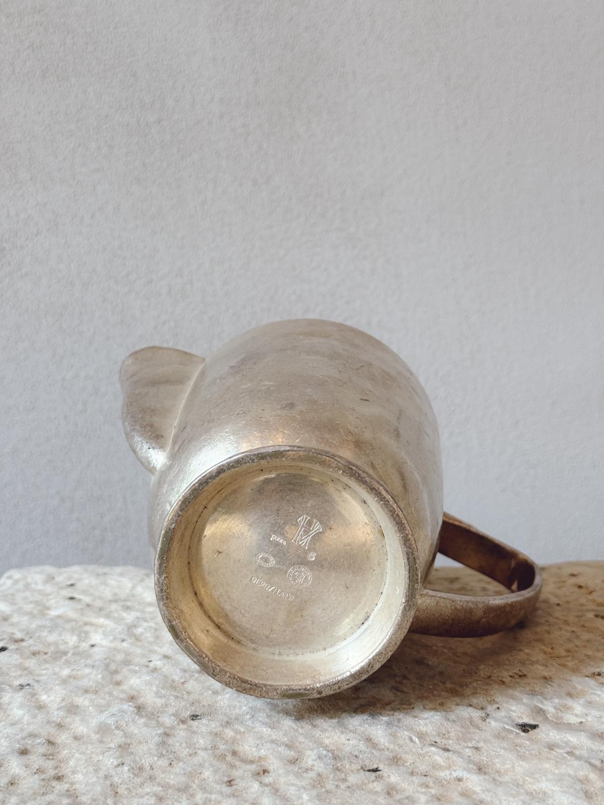 1950s Set of Three Metal Jugs by Fratelli Calderoni