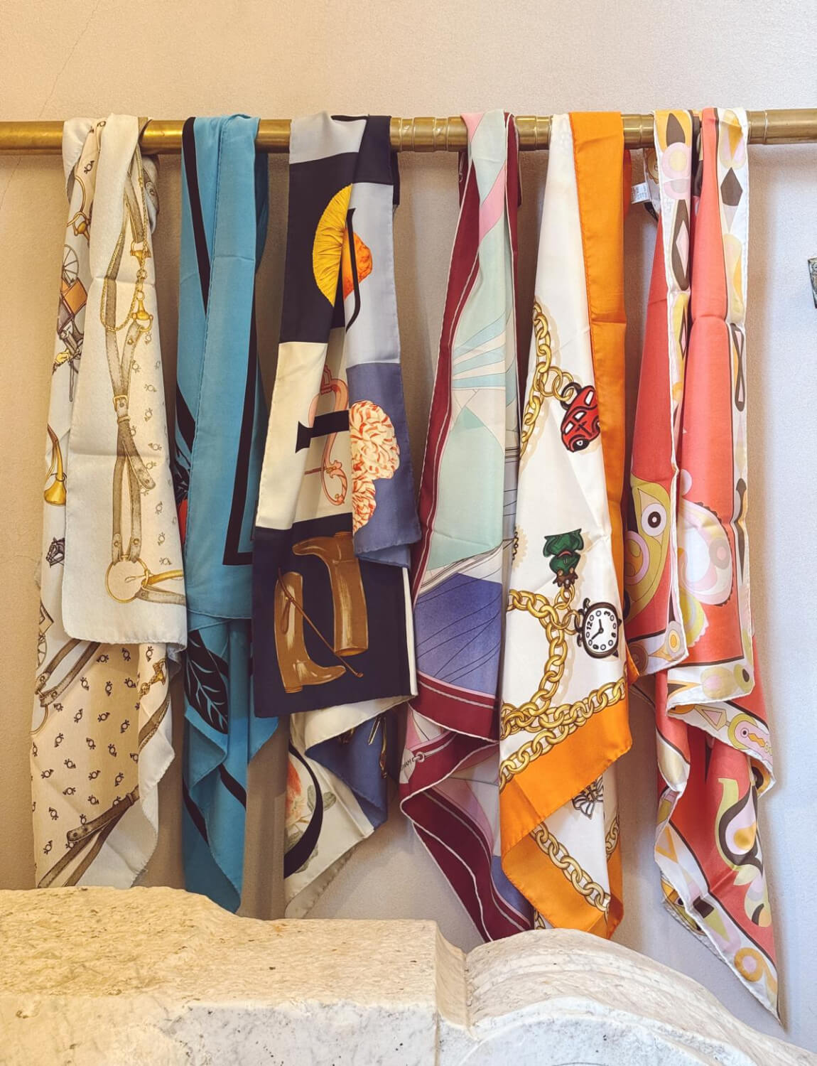 1980s Pink Pucci Silk Scarf