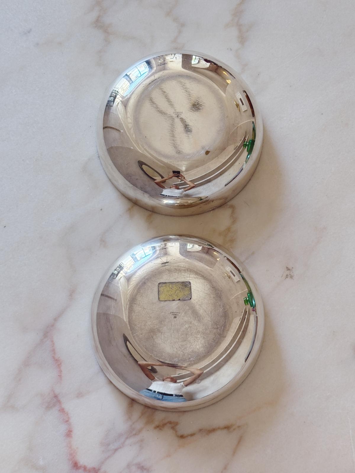 Pair of 1960s Sabattini Silver Bowls