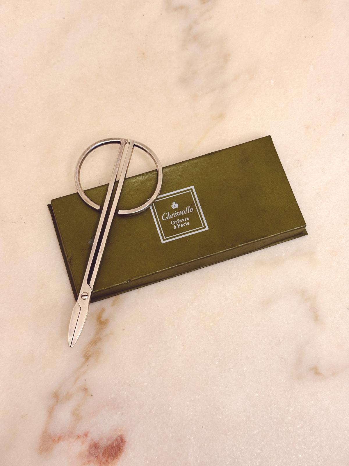 1960s Cristofle Silver 'Grape' Scissors for fruit bowls