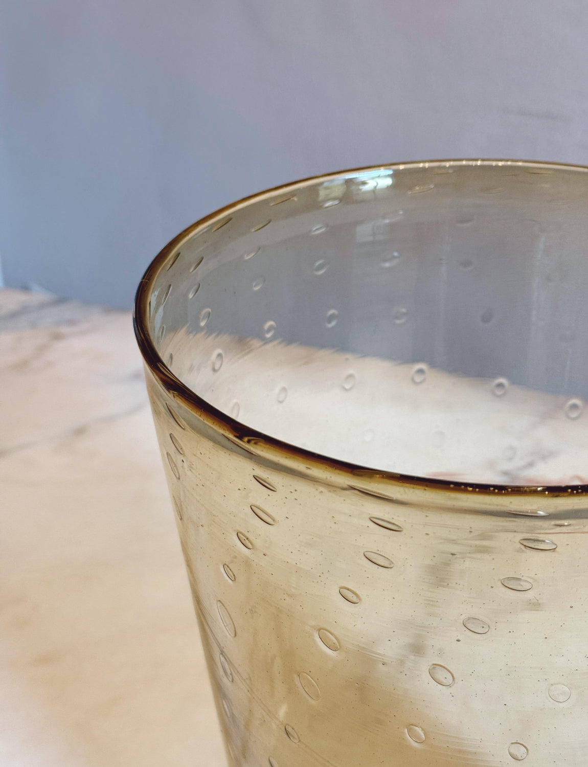 1920s Vittorio Zecchin Pale Yellow Very Tall Hand-blown Murano Vase