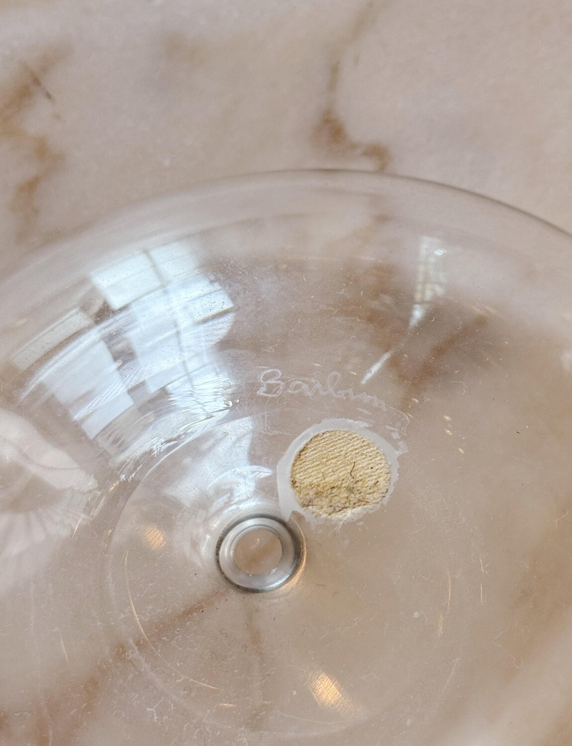 1970s Organic Signed Alfredo Barbini Murano Glass Bowl