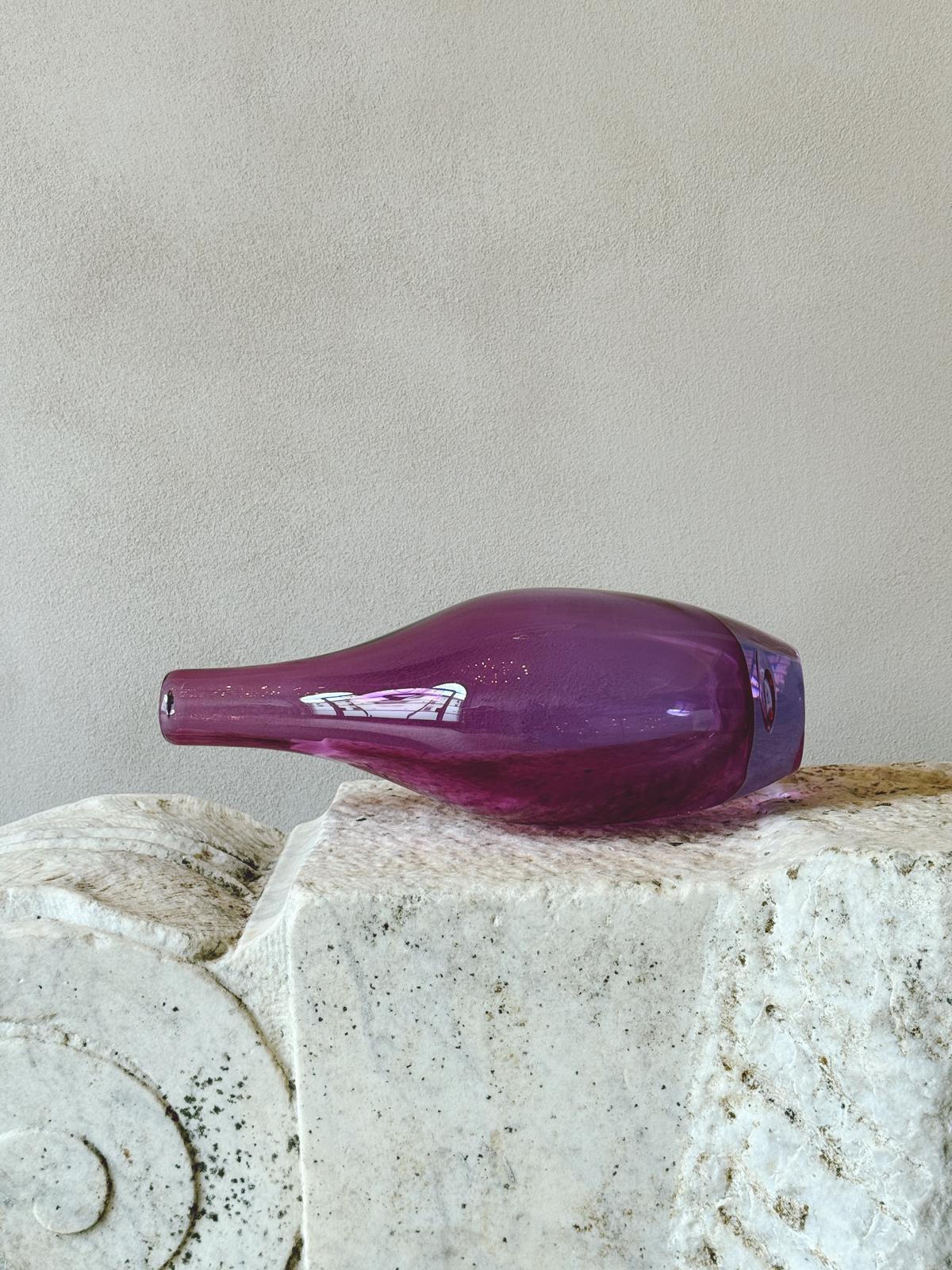 Antonio Da Ros 1960s Pink Sommerso Vase