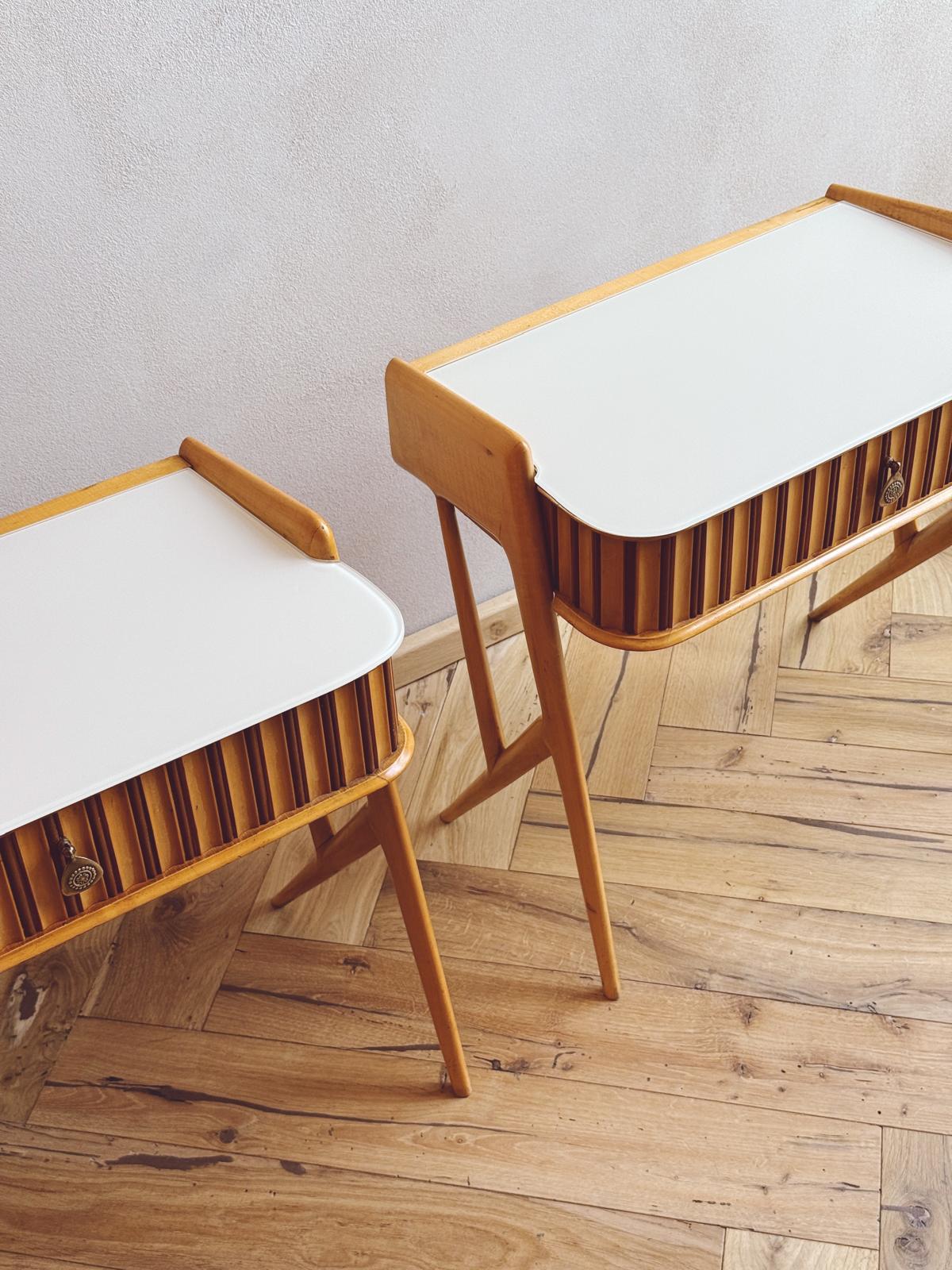 Pair of 1950s Ico Parisi Bedside Tables