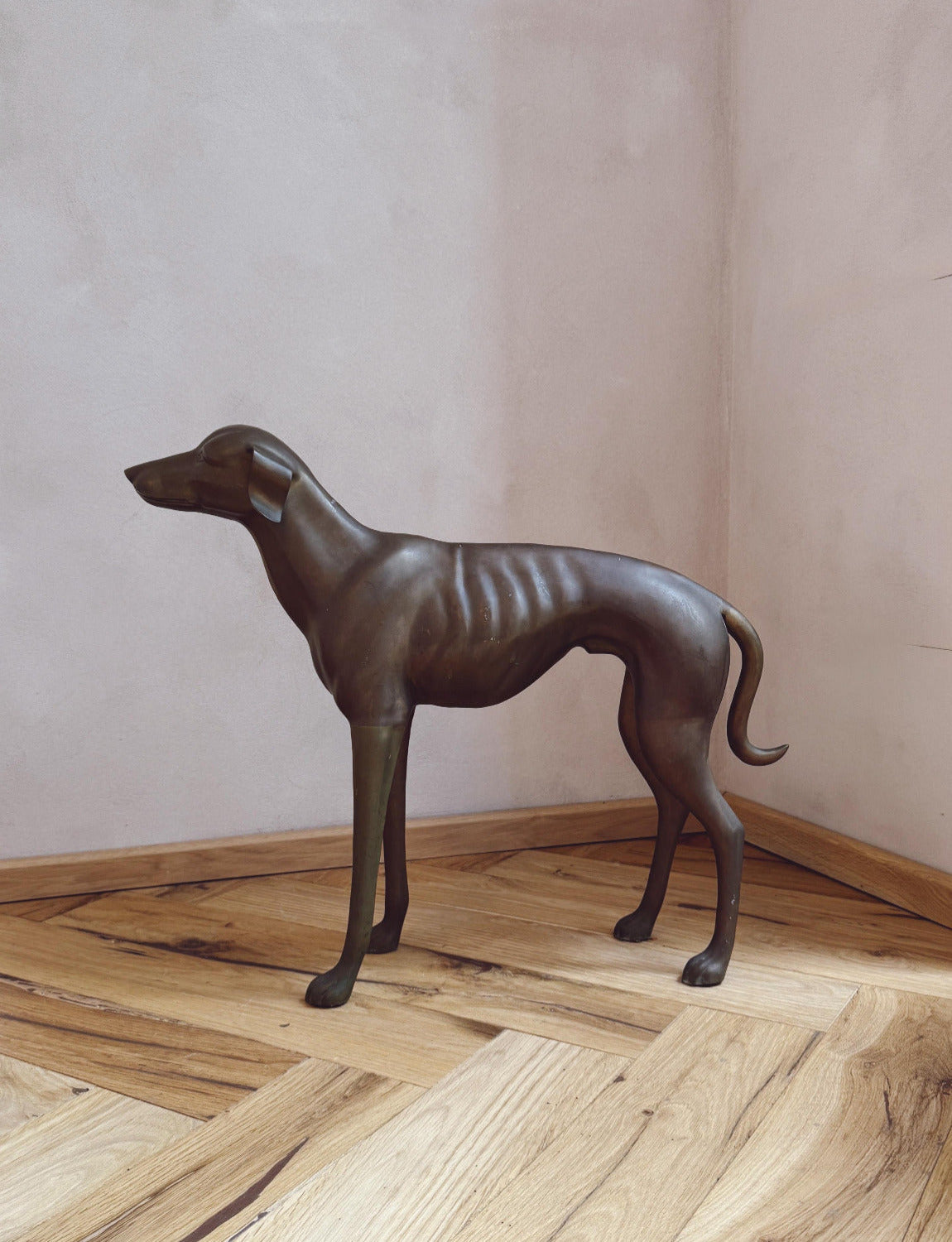 Mid-century Italian Bronze Whippet