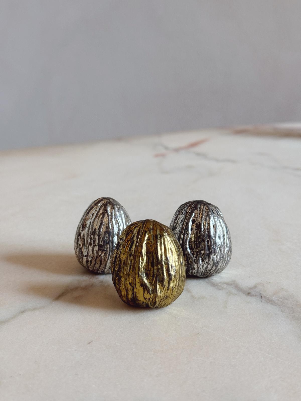 1960s Italian Silver-Plated and Gold Fruit