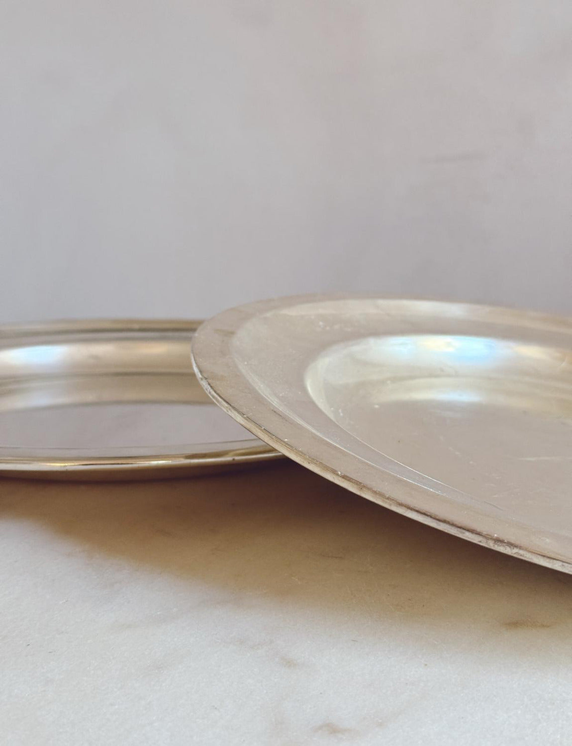 Pair of 1960s Krupp Milano Silver Hotel Serving Platters