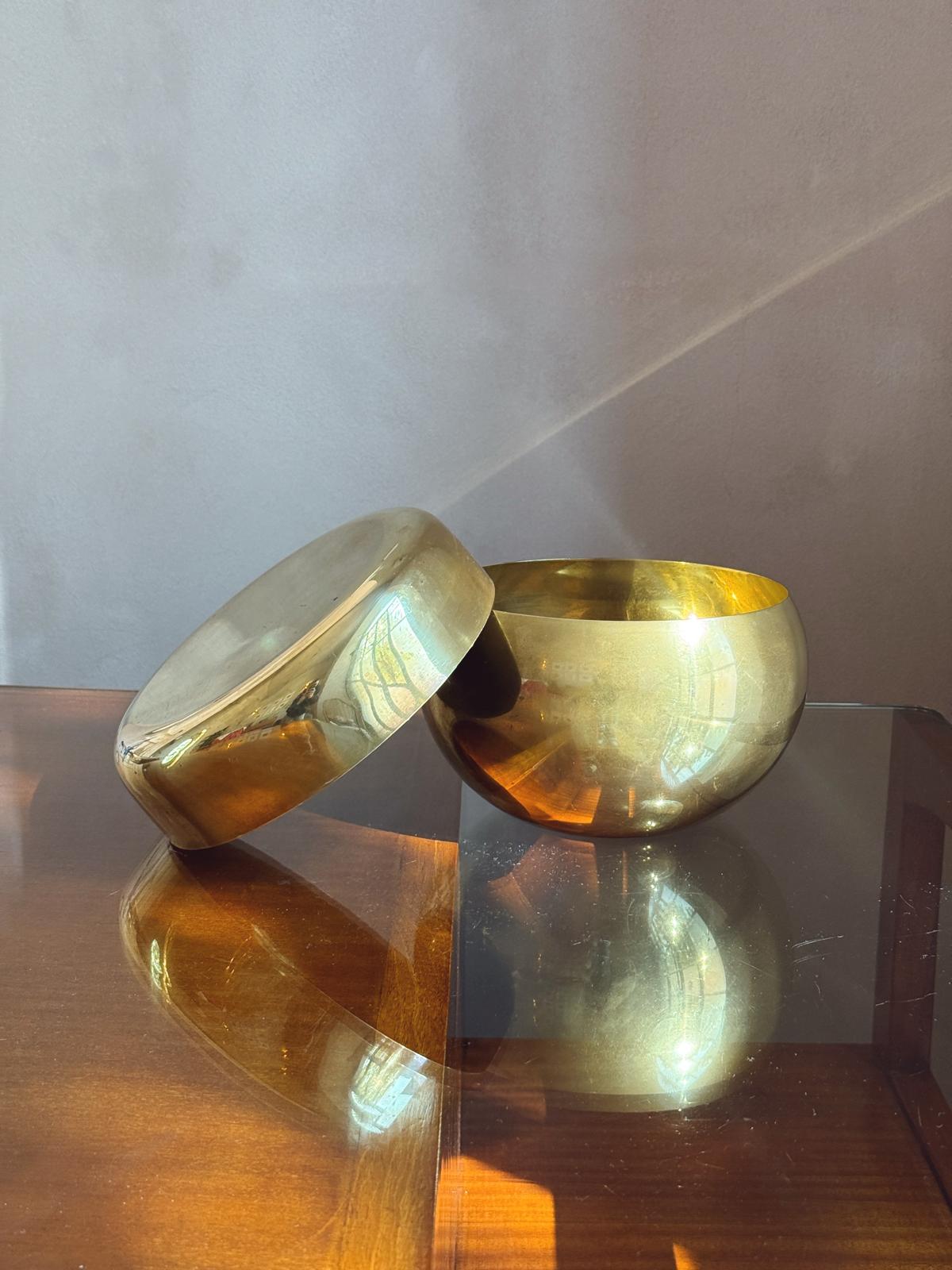 Pair of 1970s Italian Brass Bowls