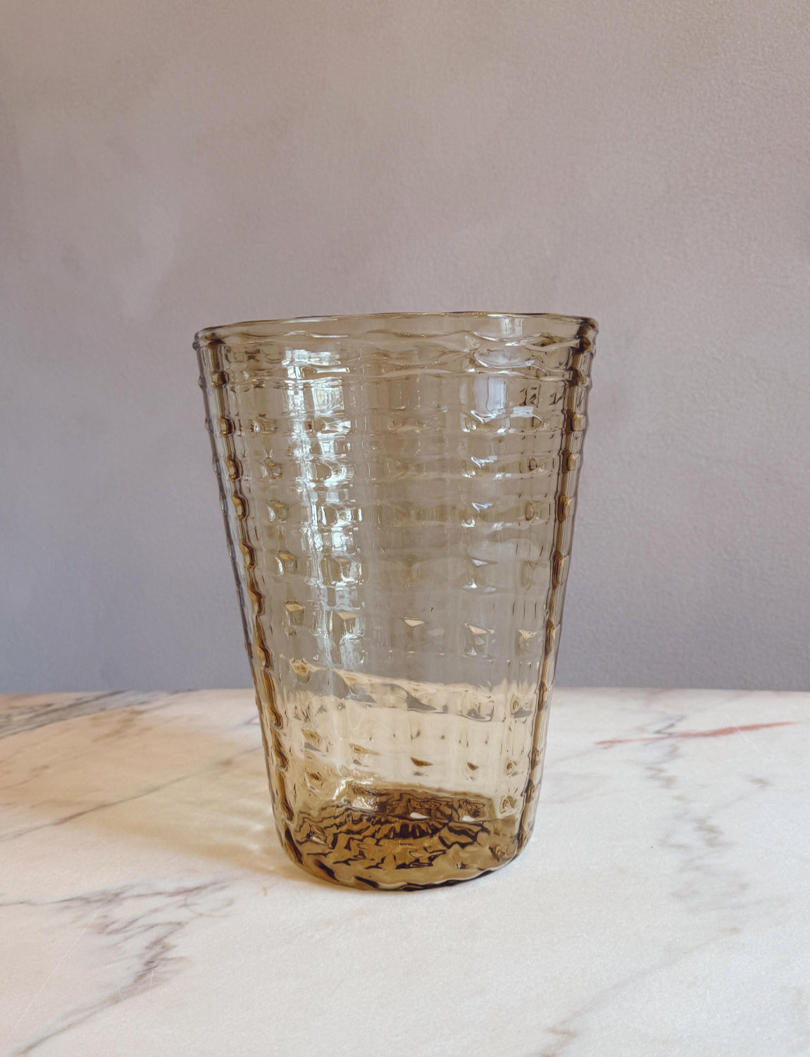 1920s Vittorio Zecchin Pale Yellow Very Tall Hand-blown Murano Glass Strisce Vase