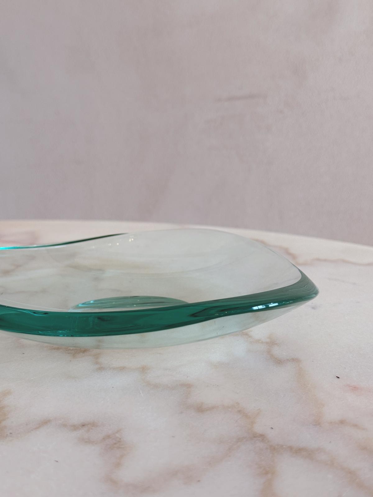 1970s Triangular Fontana Arte Bowl
