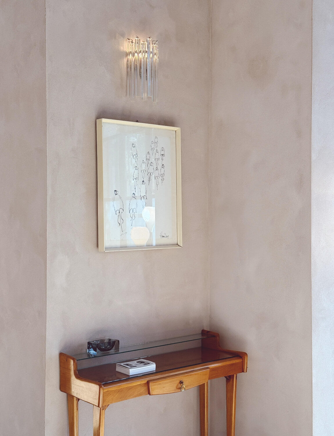 Pair of 1970s Murano Glass Wall Lights