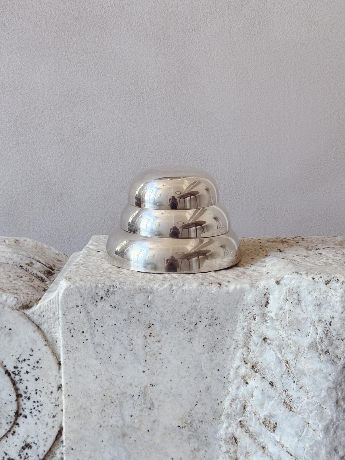 1960s Set of Three Silver Lino Sabattini for Christofle Bowls