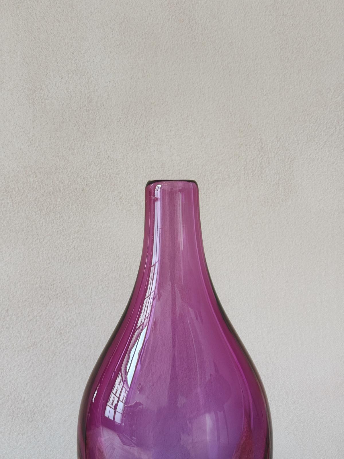 Antonio Da Ros 1960s Pink Sommerso Vase