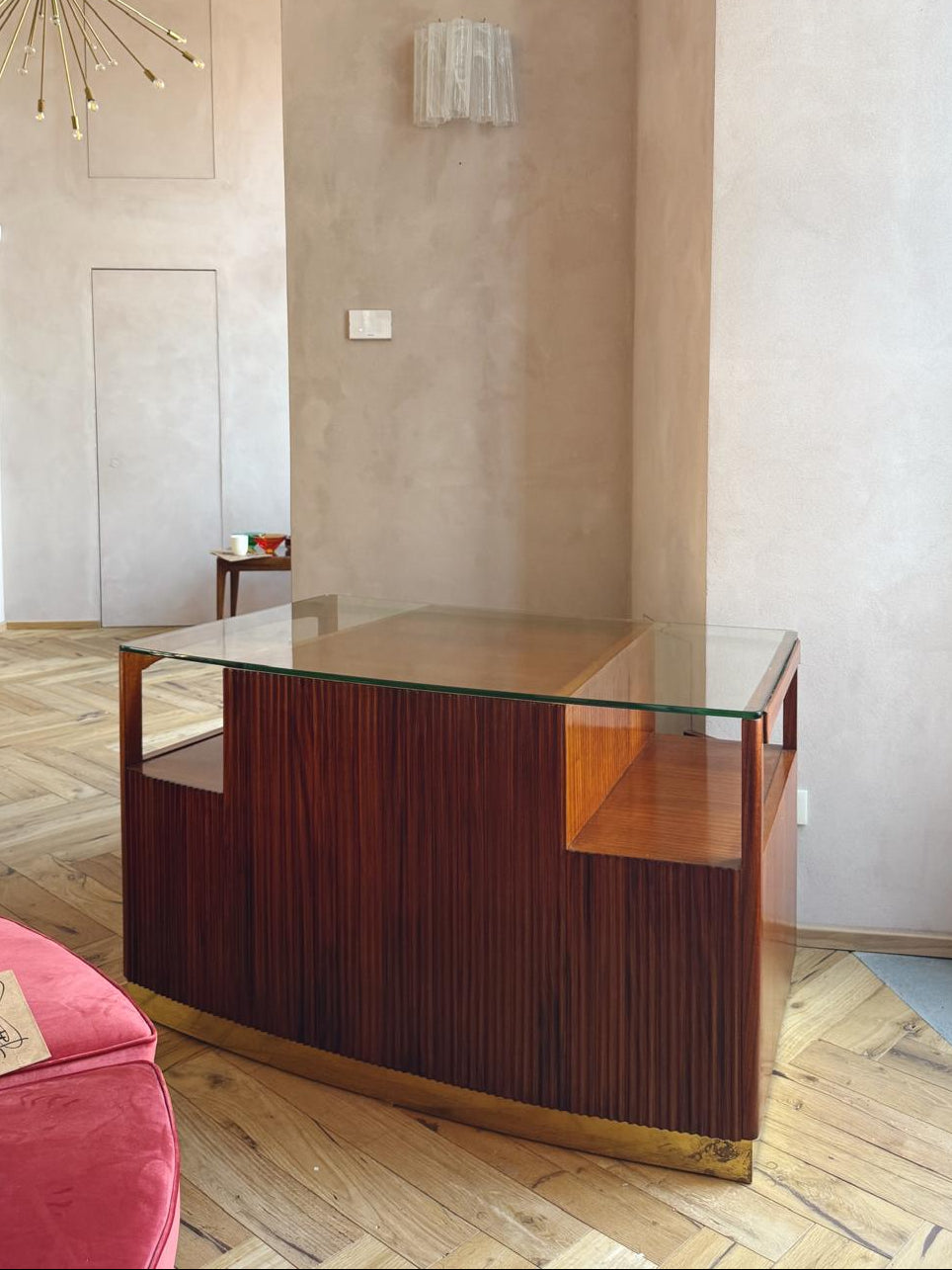 1950s Curved Rosewood Paolo Buffa Desk