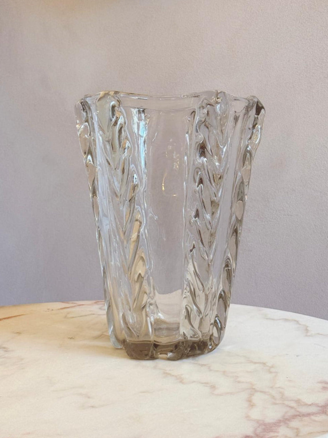 1950s Extra Large Plaited Venini Vase