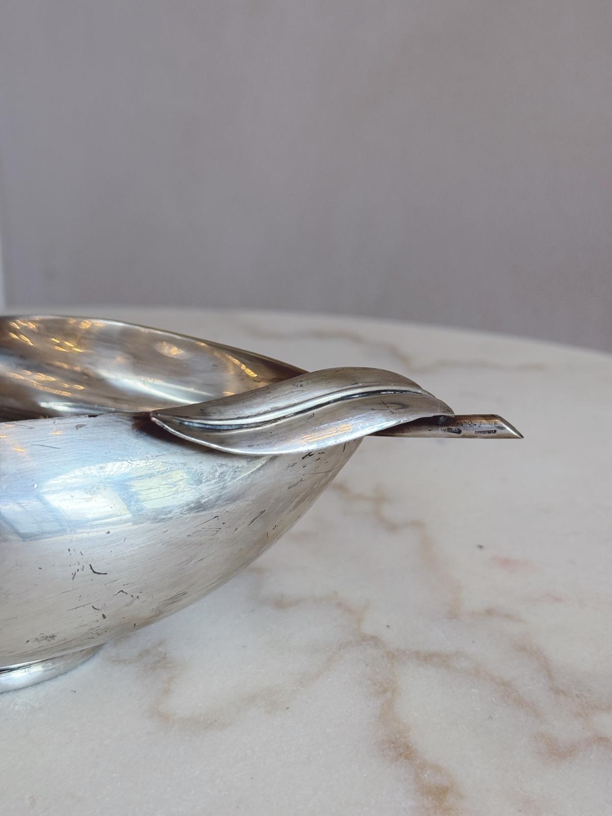 1960s Lino Sabattini Silver Plated Pear Bowl