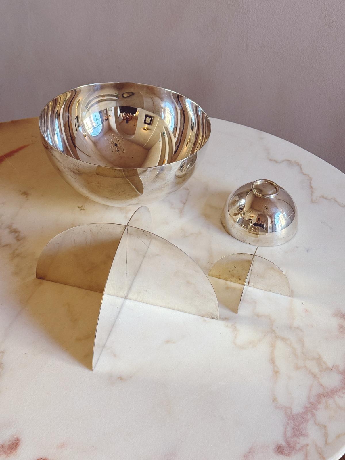 Pair of 1960s Ornella Noorda Silver Bowls