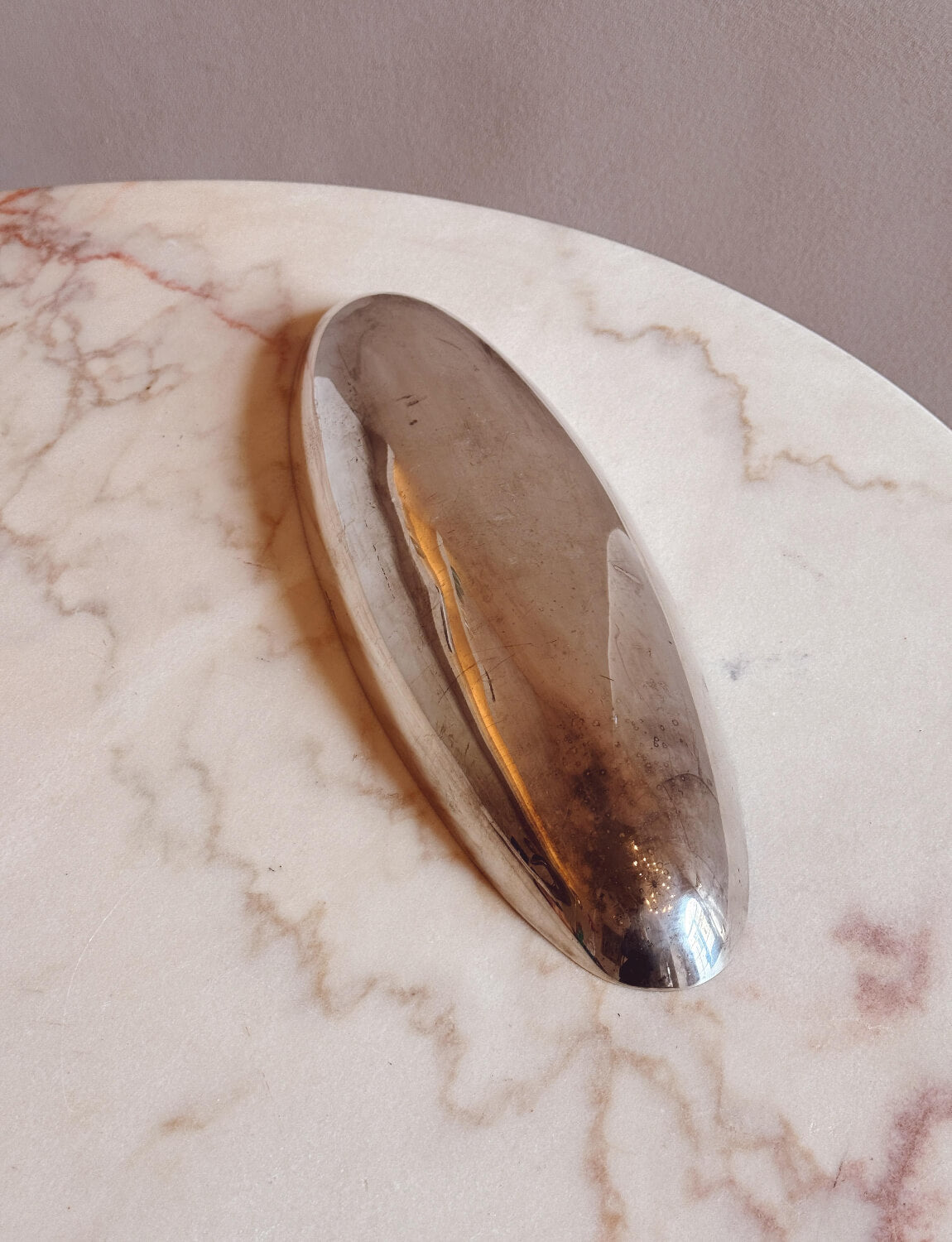 1960s Silver-plated Lino Sabattini Boat shaped Plate