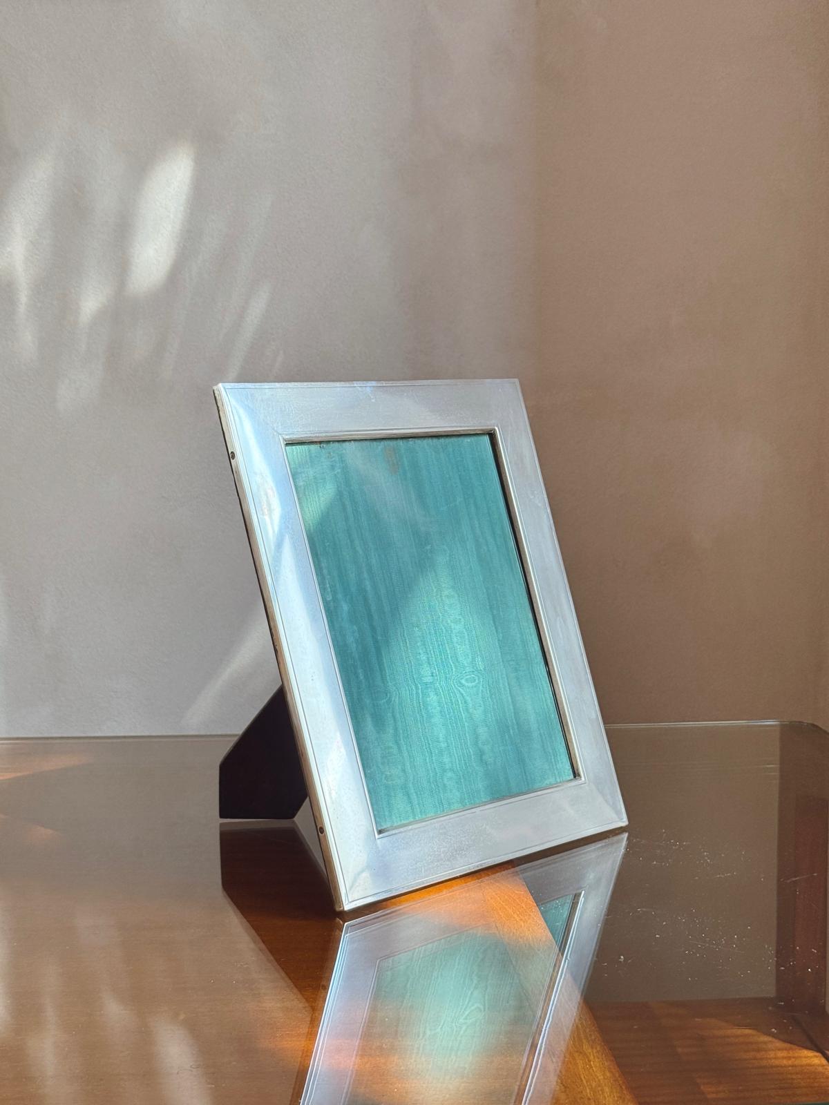 1940s Large Silver Frame with thick border
