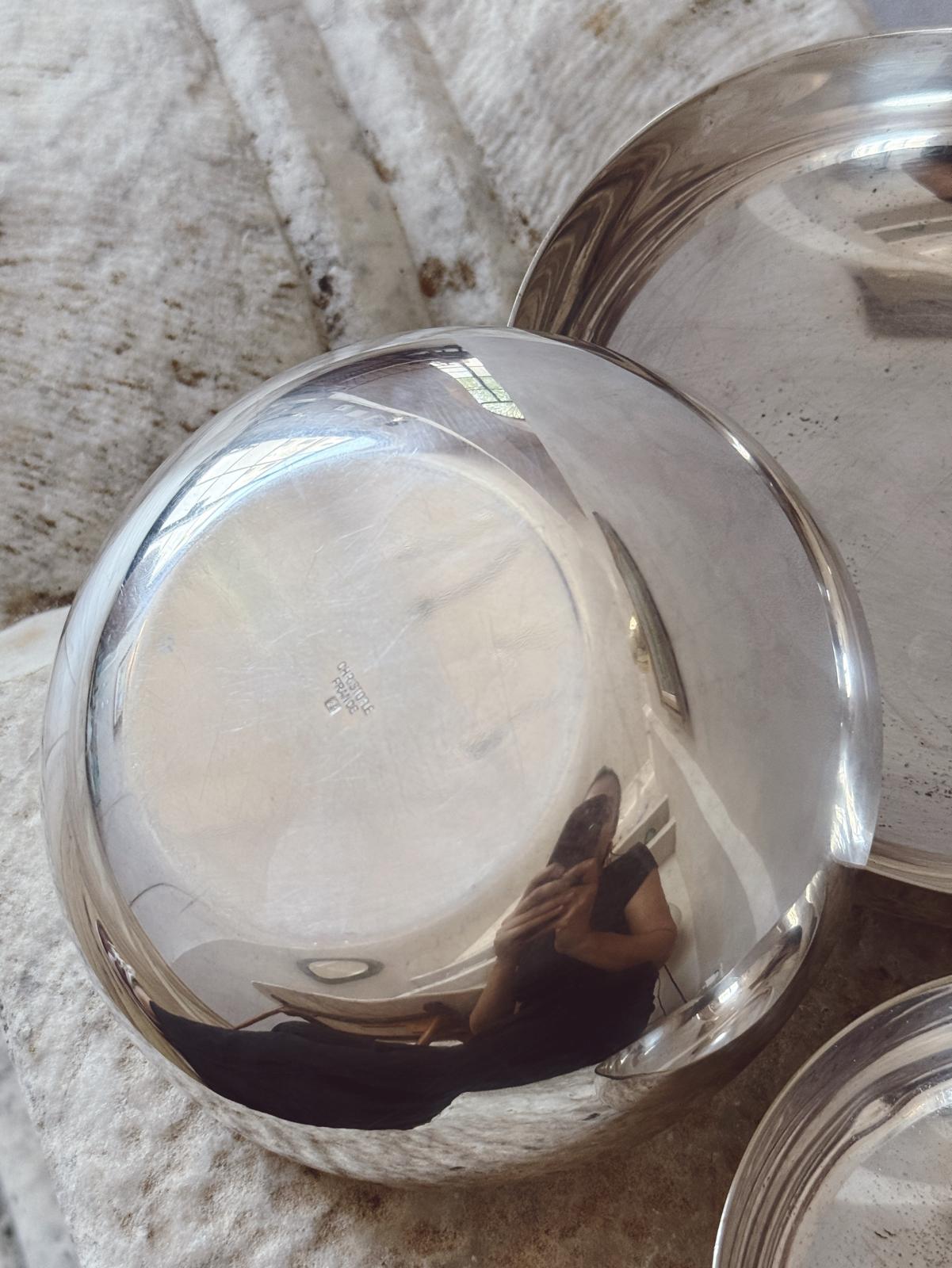 1960s Set of Three Silver Lino Sabattini for Christofle Bowls