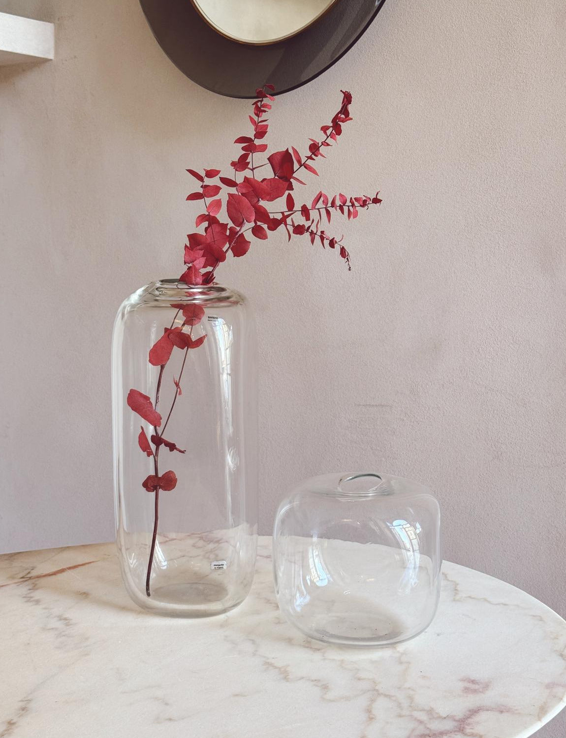 Pair of Alfredo Barbini Vases for the Cubici Series 1970