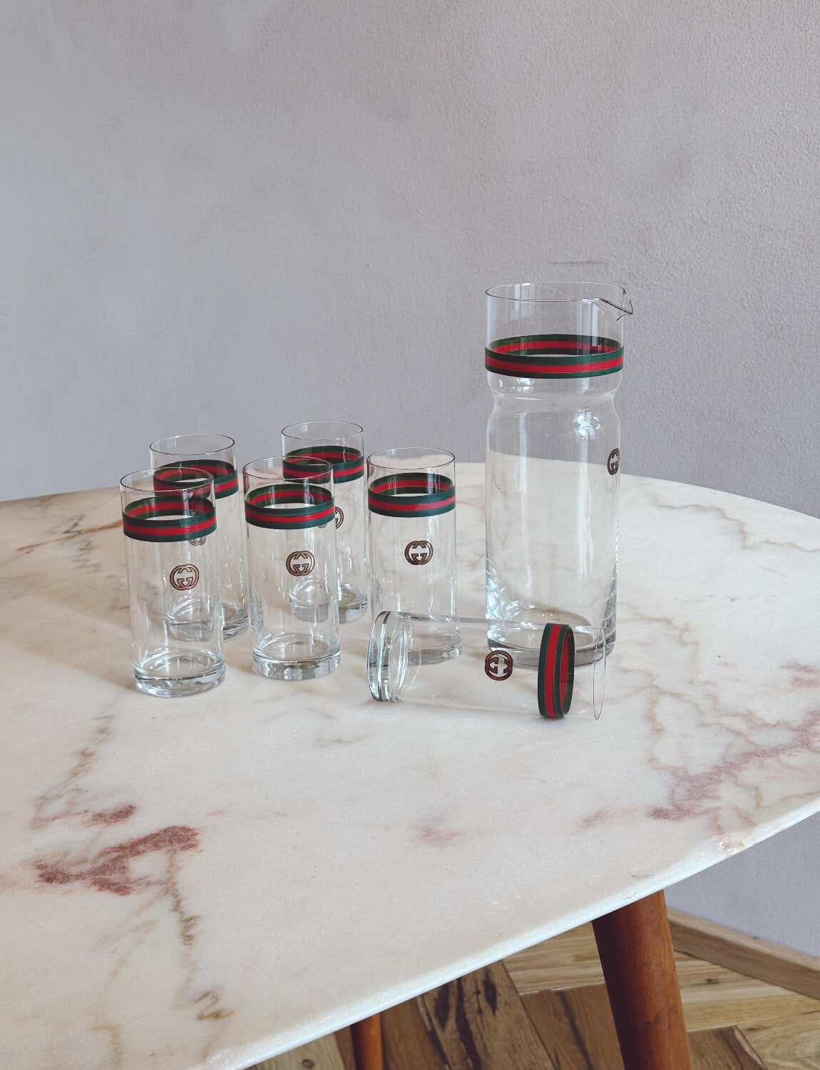 Set of Six 1970s Gucci Glasses