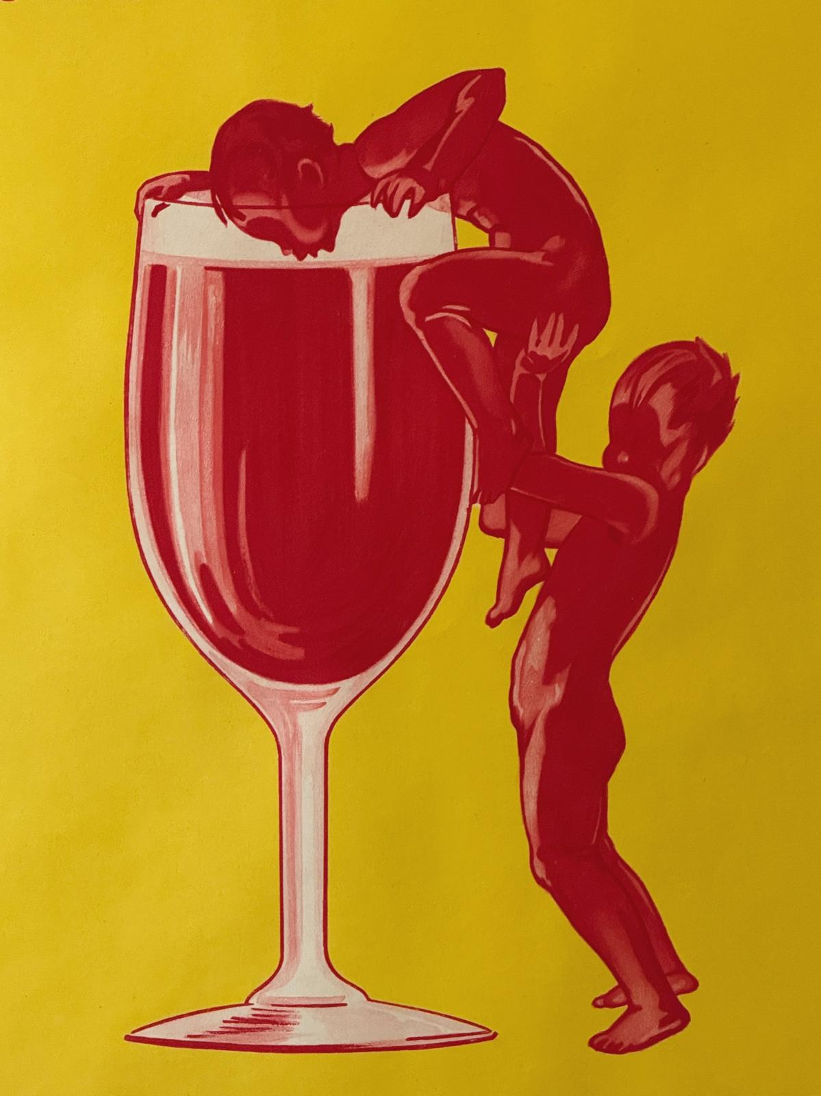 Original 1925 'Lampone di Asiago' Advertising Poster