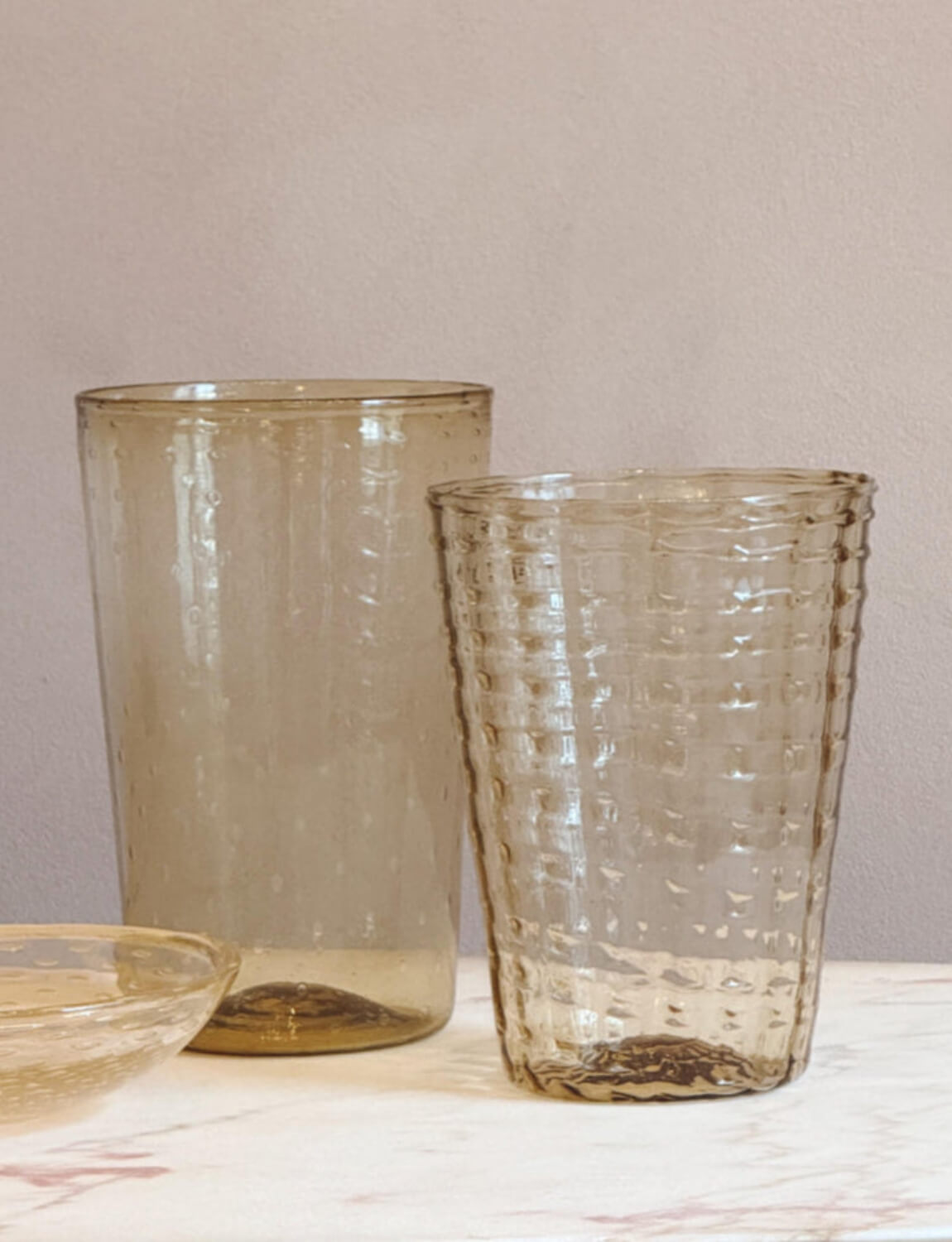 A pair 1920s Very Large Vittorio Zecchin Murano Glass Vases